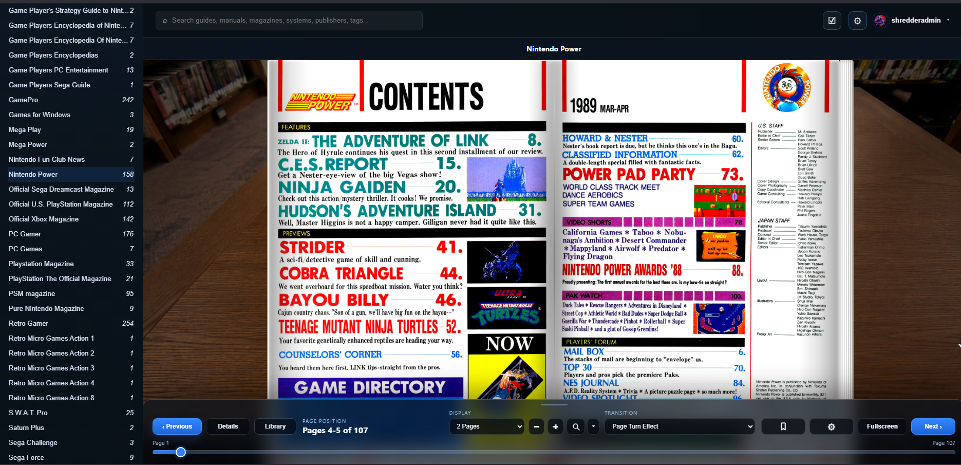 GuideVault S.W.A.T. Pro magazine library screenshot